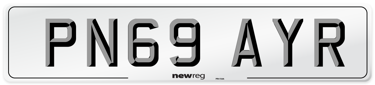PN69 AYR Number Plate from New Reg